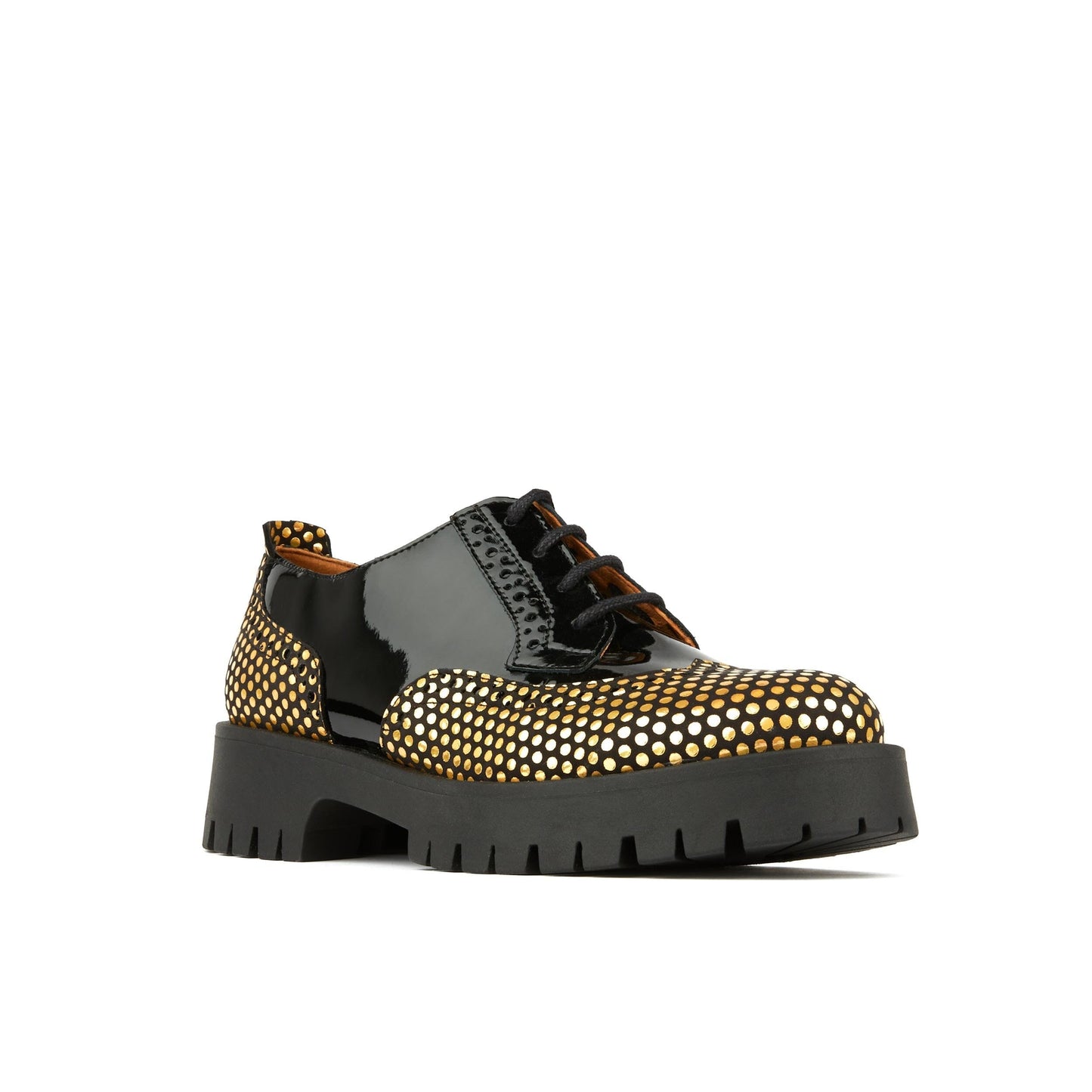 Artisan - Black & Gold Dots Womens Shoes Embassy London 