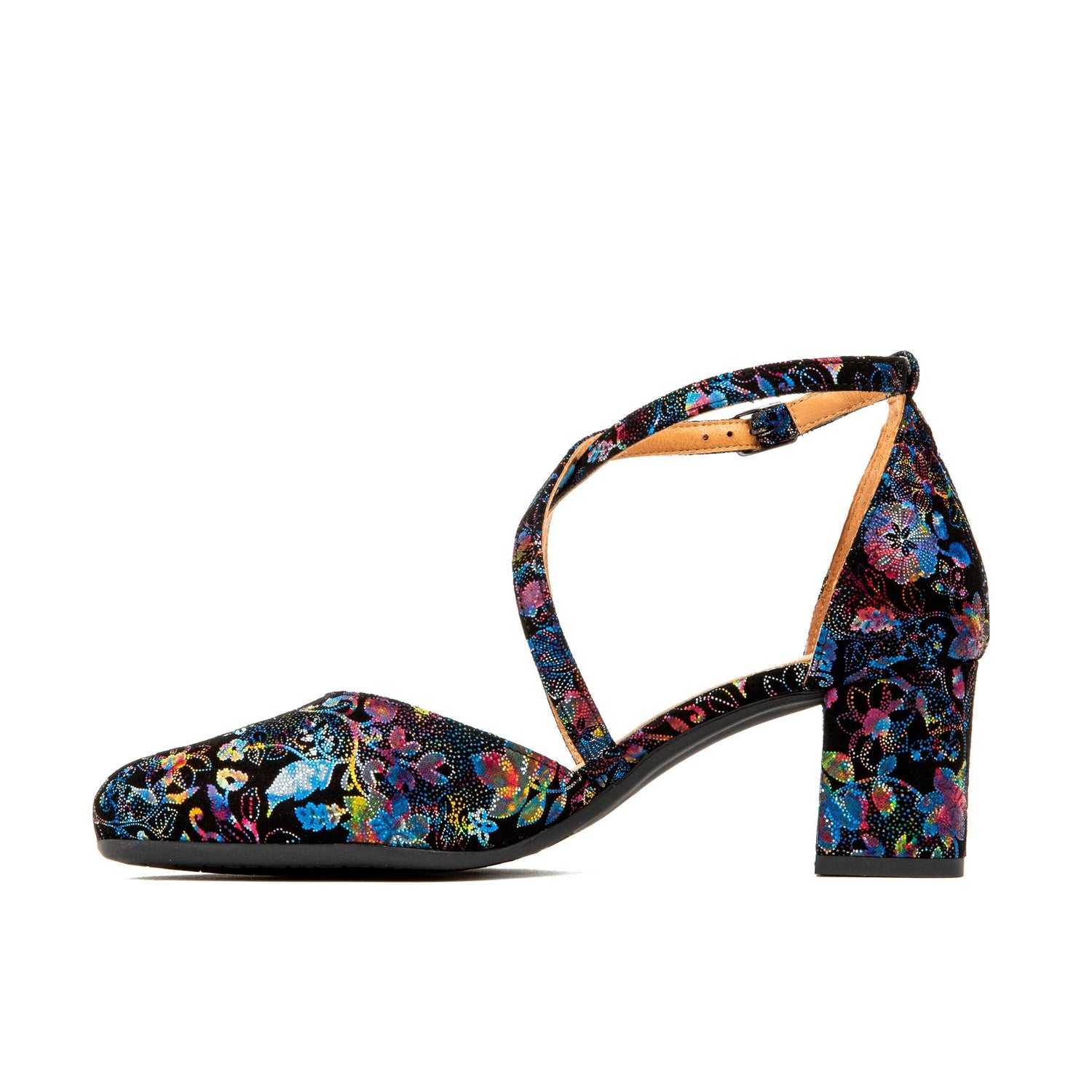 Dannii Black Flower | Women's Designer Heels | Embassy London USA