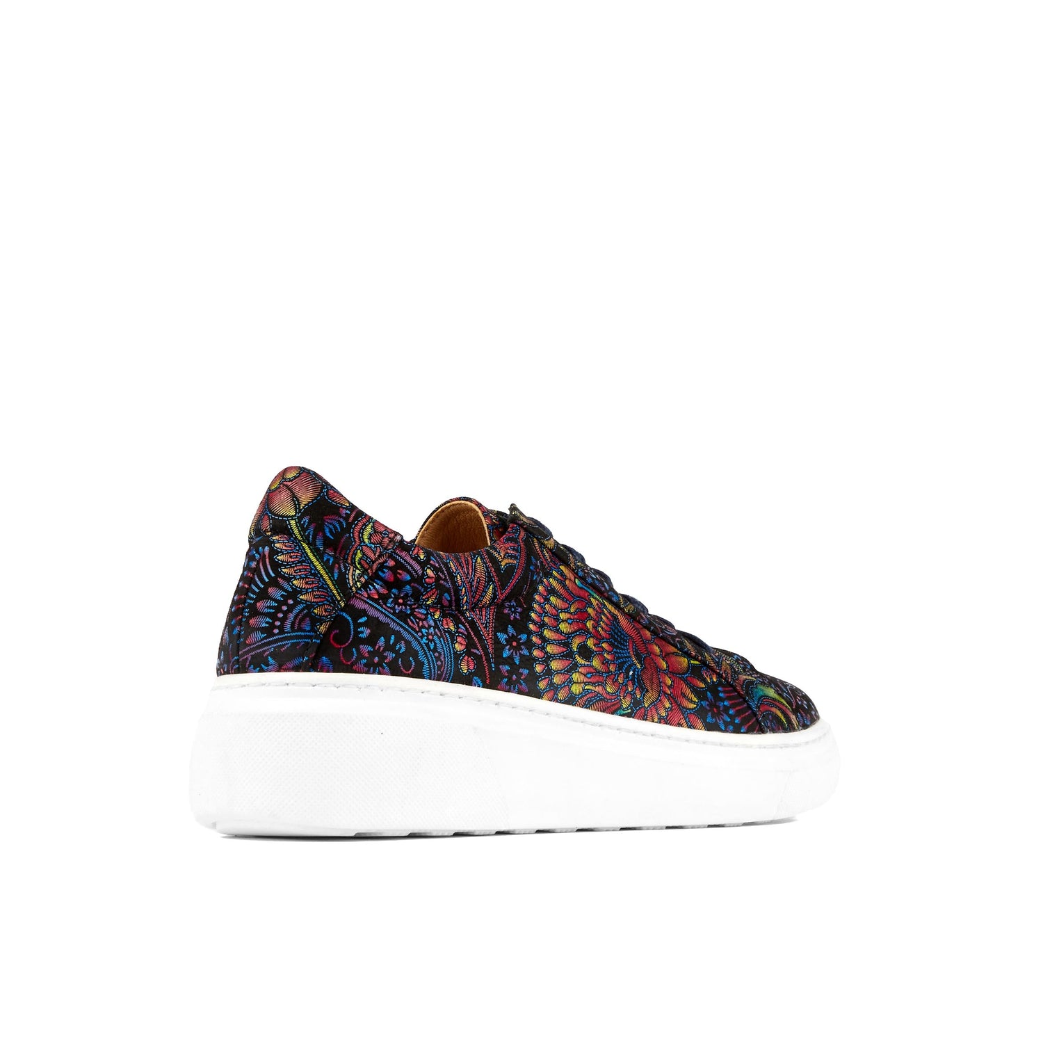 Amelia - Black & Blue Feathers Trainers Embassy London 