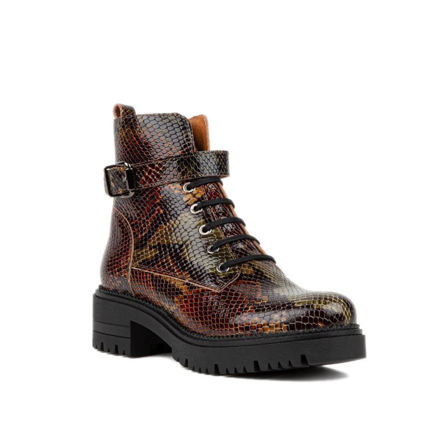 Hayley - Snake Print Ankle Boots Embassy London 