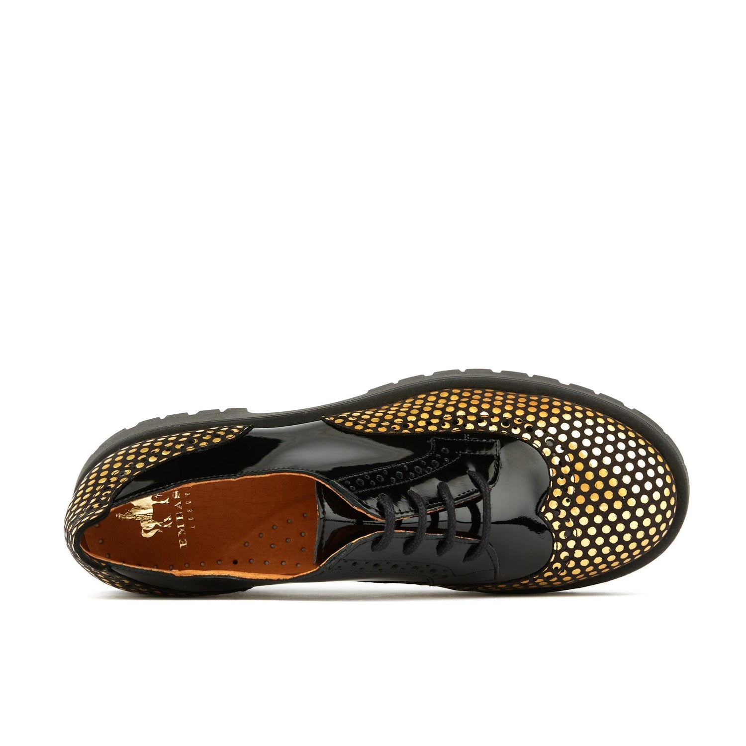 Artisan - Black & Gold Dots Womens Shoes Embassy London 
