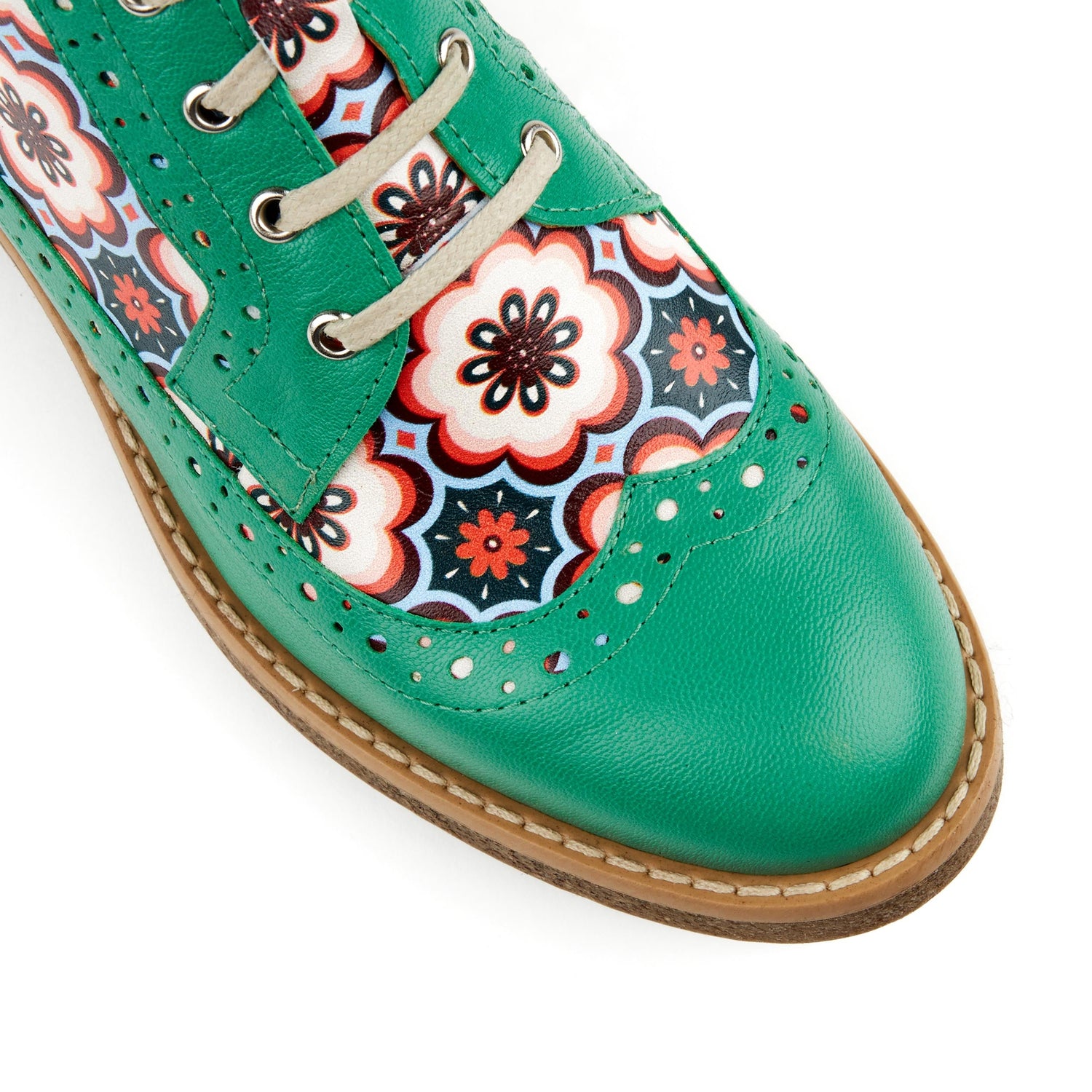 Hatter - Daisy Chain Green & Yellow Ankle Boots Embassy London 