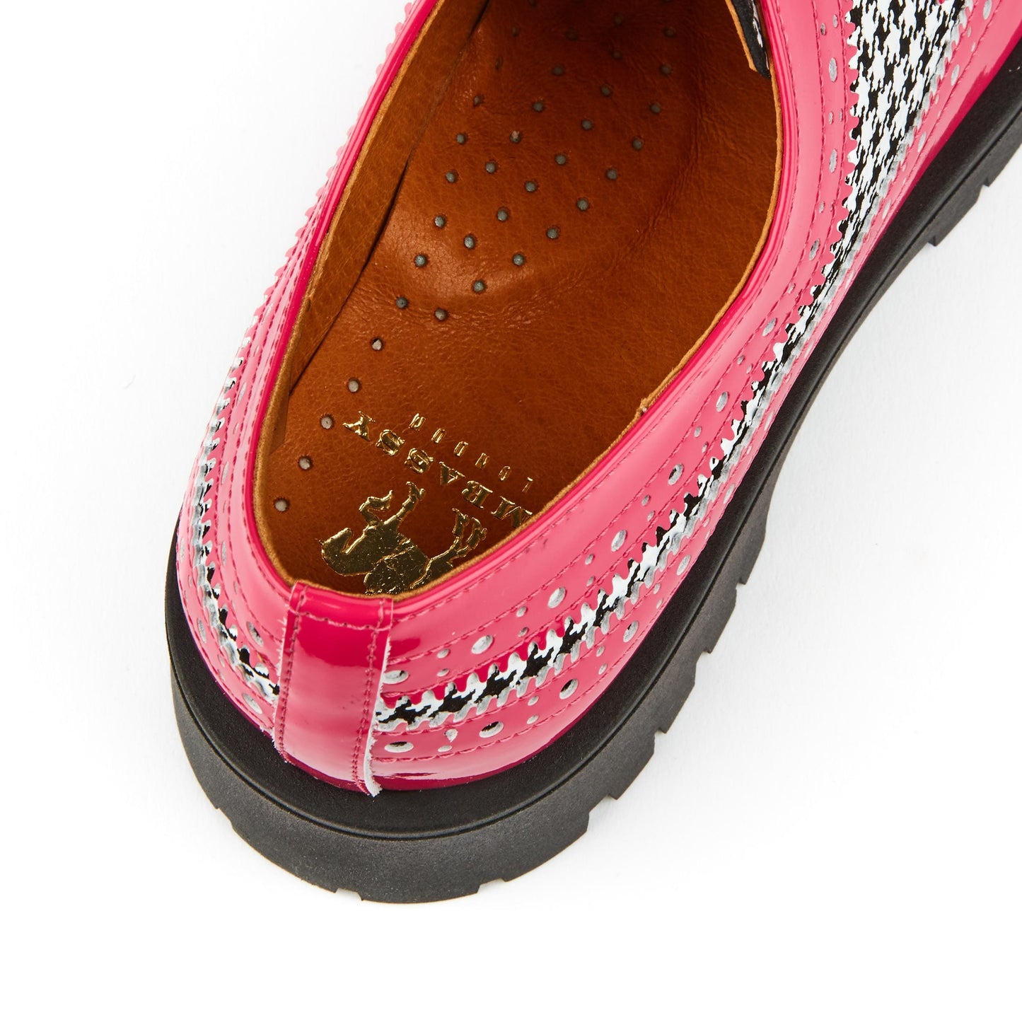 Artisan - Pink & Black Houndstooth Womens Shoes Embassy London 