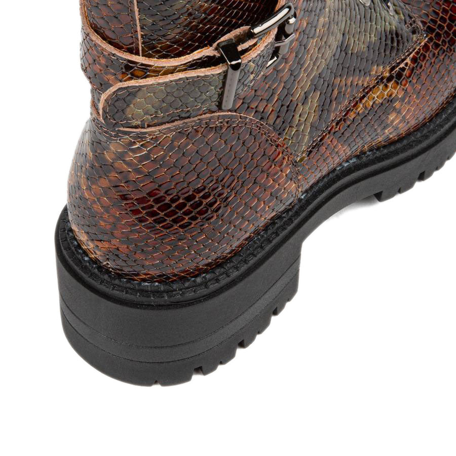 Hayley - Snake Print Ankle Boots Embassy London 