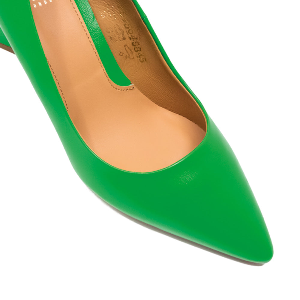 Modemoven | Shoes | Modemoven Bright Green Slingback Heels | Poshmark