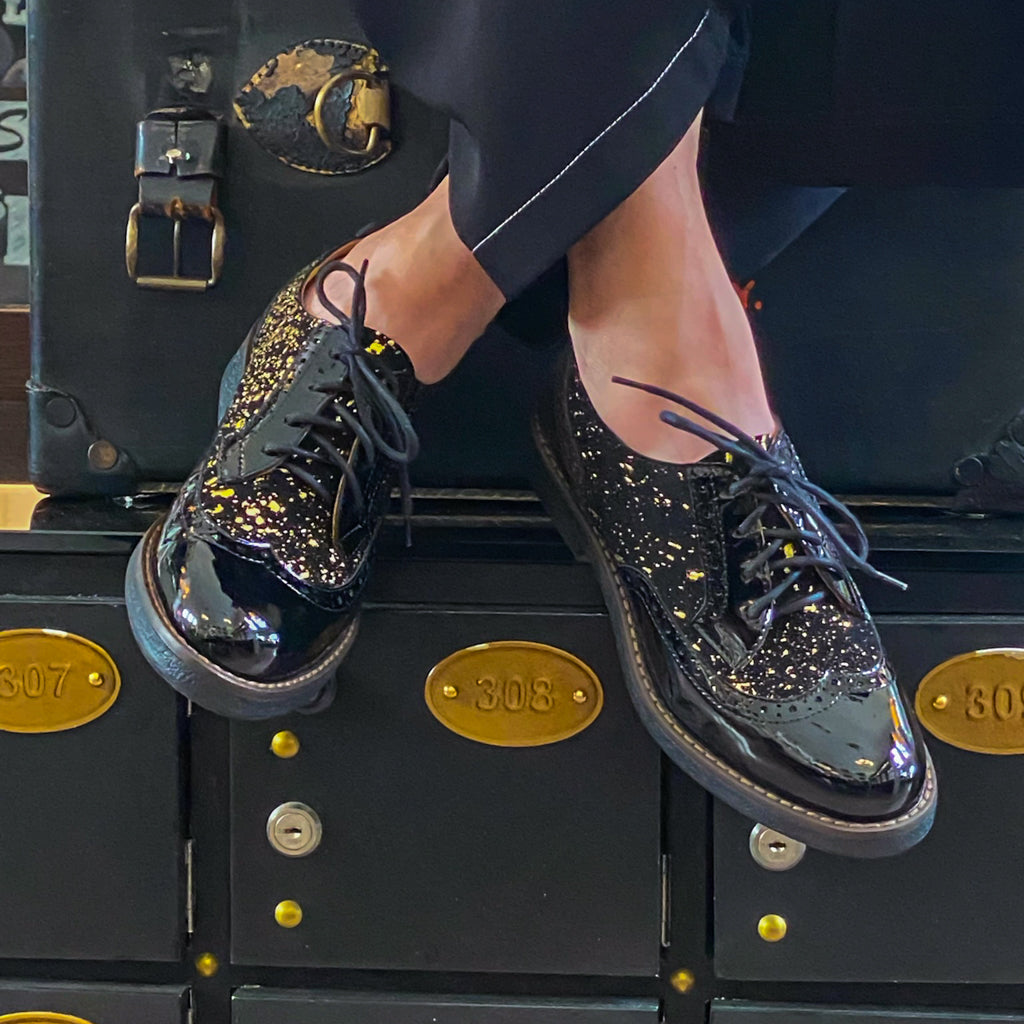 The Artist Black & Gold | Women's Oxford Shoes | Embassy London USA