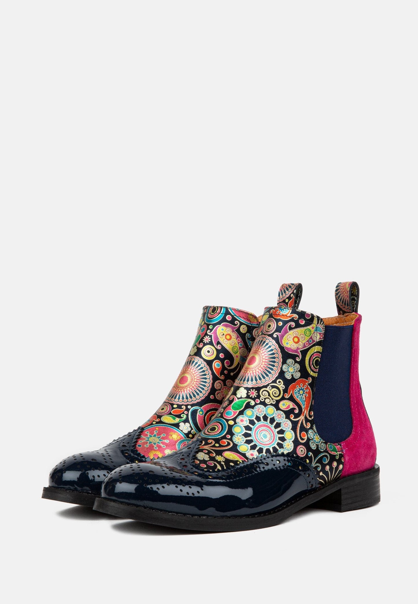 Mamacita - Navy & Pink Ankle Boots Embassy London 